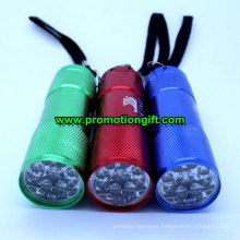 Aluminum 9 LED Torch